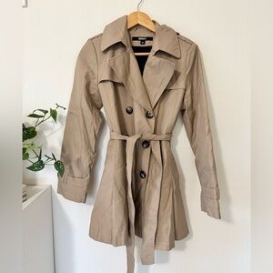 🧥 DKNY Classic Trench Coat – Timeless & Chic 🤎